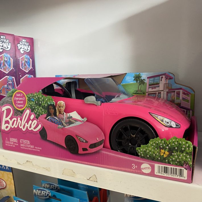 COCHE CONVERTIBLE MUÑECA BARBIE MATTEL